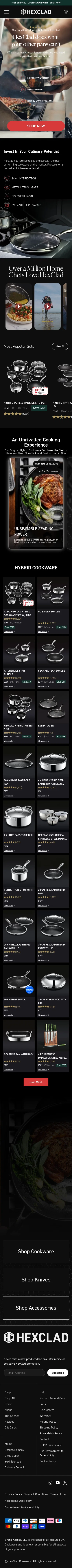 hexclad.co.uk/pages/premium-cookware-set-V1 on mobile