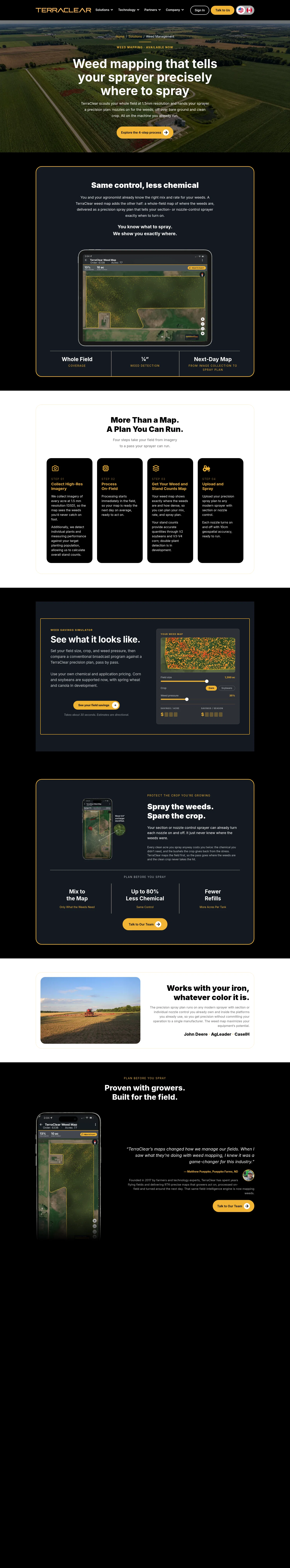 terraclear.com/solutions/weed-management on desktop