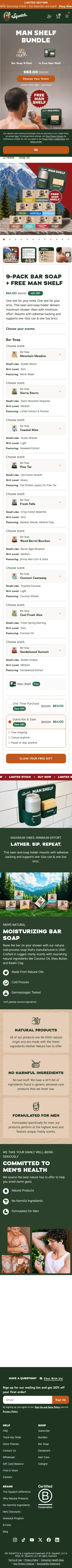 drsquatch.com/products/9-bar-soaps-free-man-shelf-047-nco on mobile