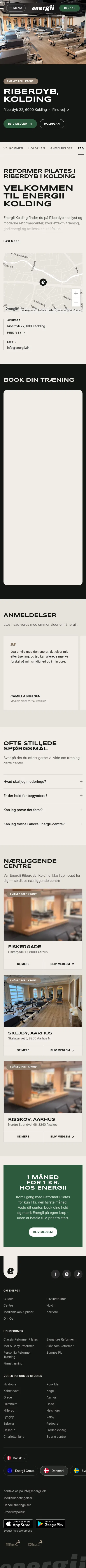 energii.dk/centre/riberdyb-kolding on mobile, full screenshot