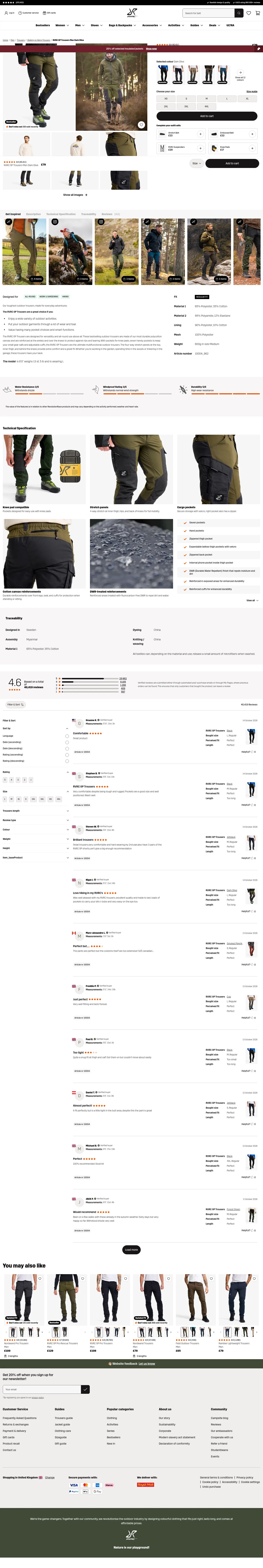 revolutionrace.co.uk/men/trousers/walking-hiking-trousers/rvrc-gp-pants-men on desktop, full screenshot