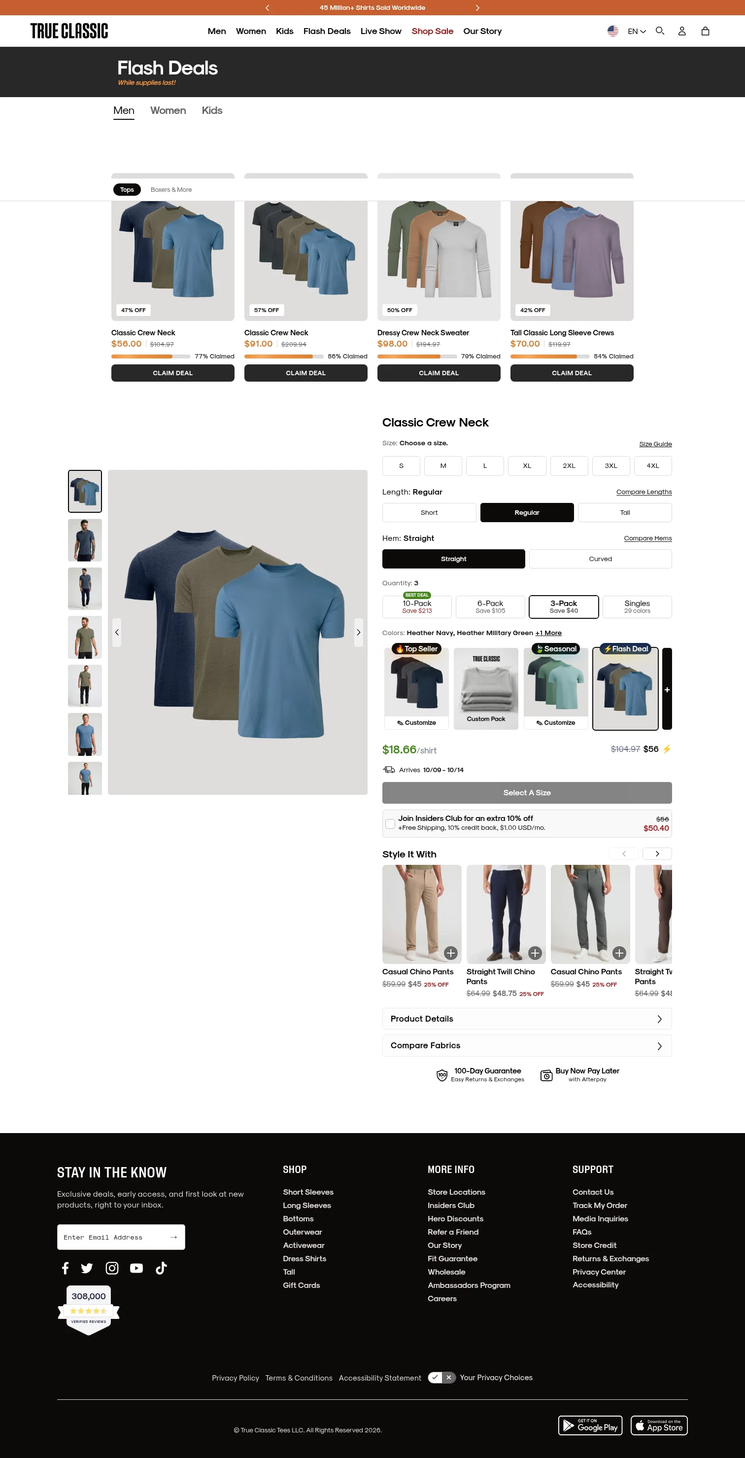 trueclassictees.com/pages/weekly-deals on desktop