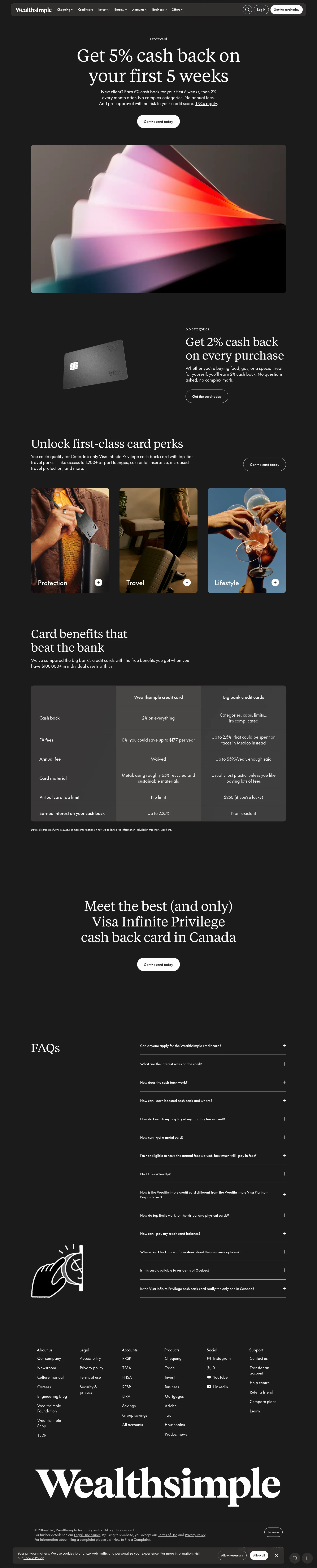 Wealthsimple landing page