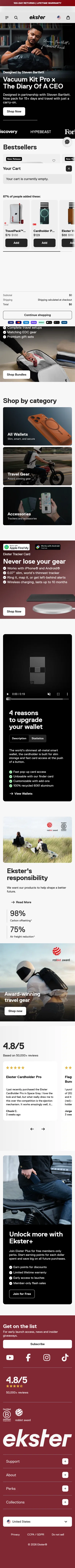 ekster.com/pages/lp on mobile