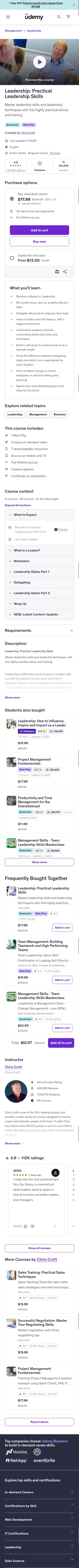 udemy.com/practical-leadership on mobile