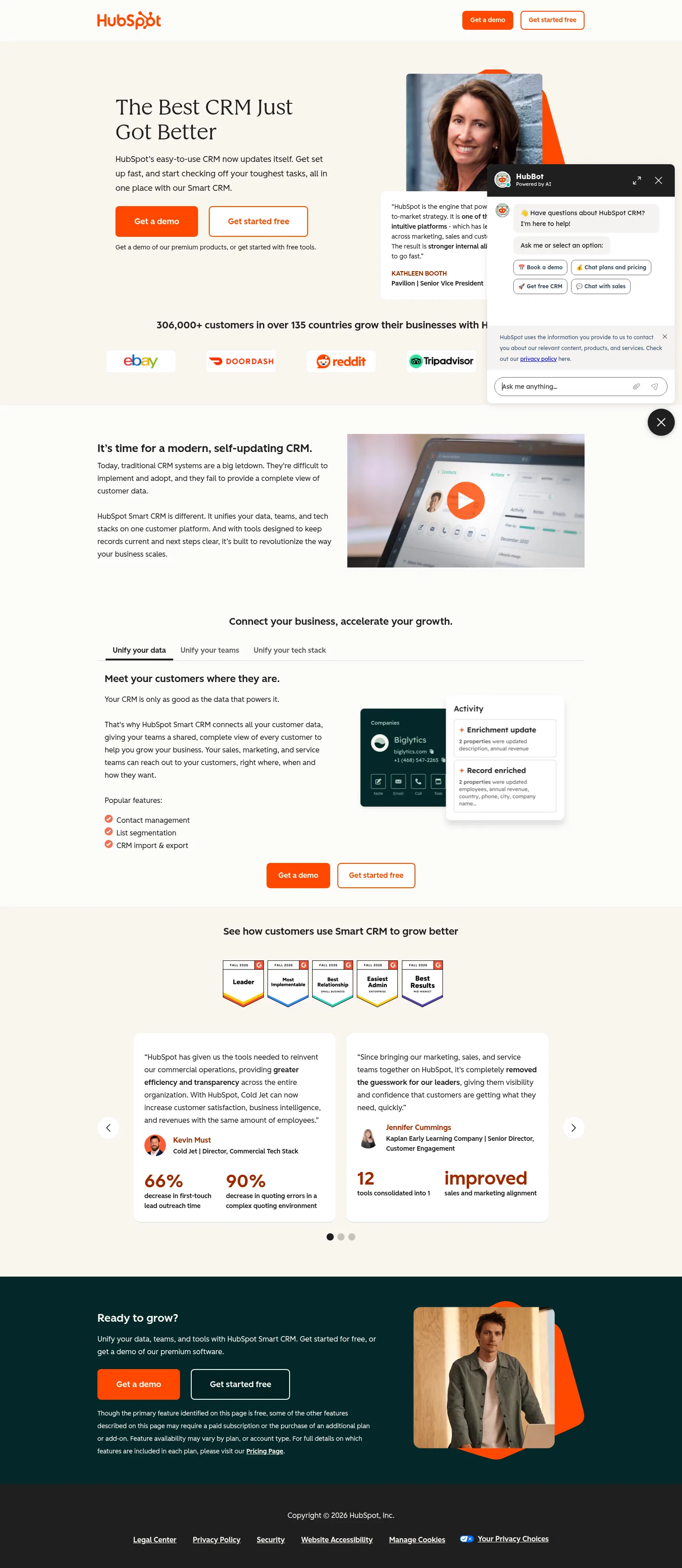 hubspot.com/crm/e010a on desktop, full screenshot