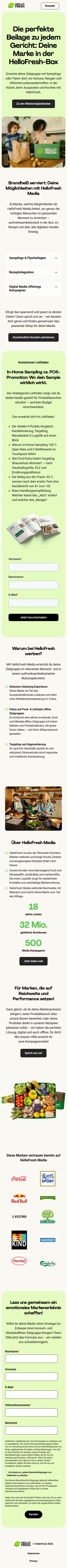 partner.hellofresh.de/media-kooperationen on mobile, full screenshot
