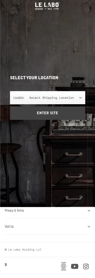 lelabofragrances.eu/home-collection/papyrus-20 on mobile, full screenshot
