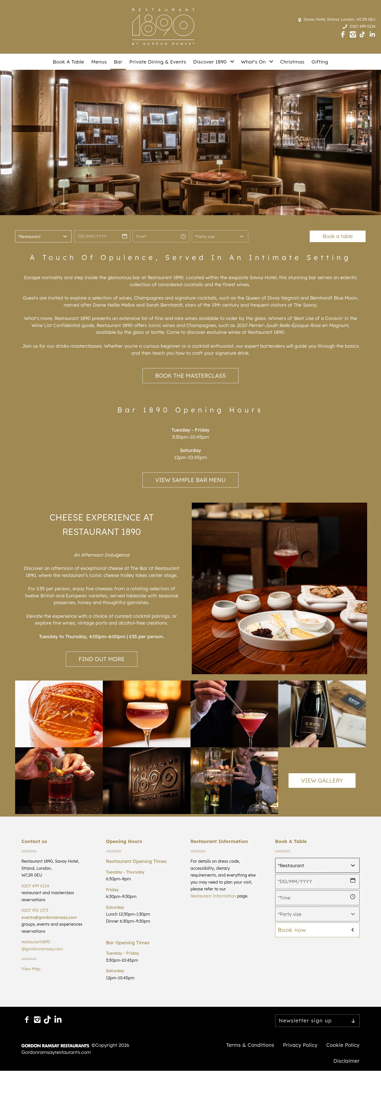 gordonramsayrestaurants.com/restaurant-1890/bar on desktop, full screenshot