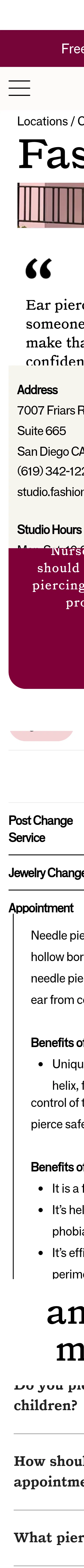 heyrowan.com/pages/about-fashion-valley-california-studio on mobile, full screenshot