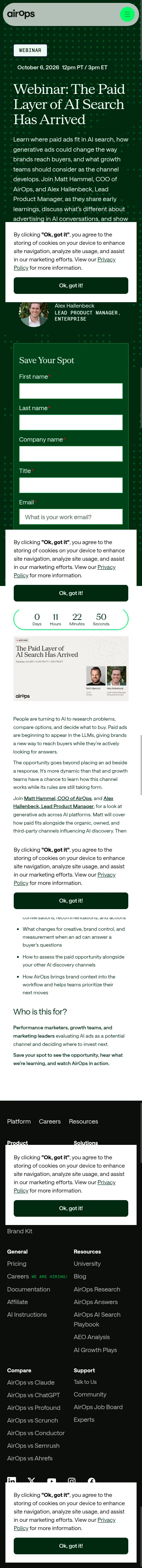 airops.com/events/webinar-the-paid-layer-of-ai-search-ai-ads on mobile
