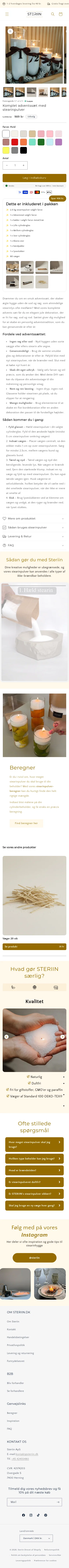 steriin.dk/products/adventlys-saet on mobile