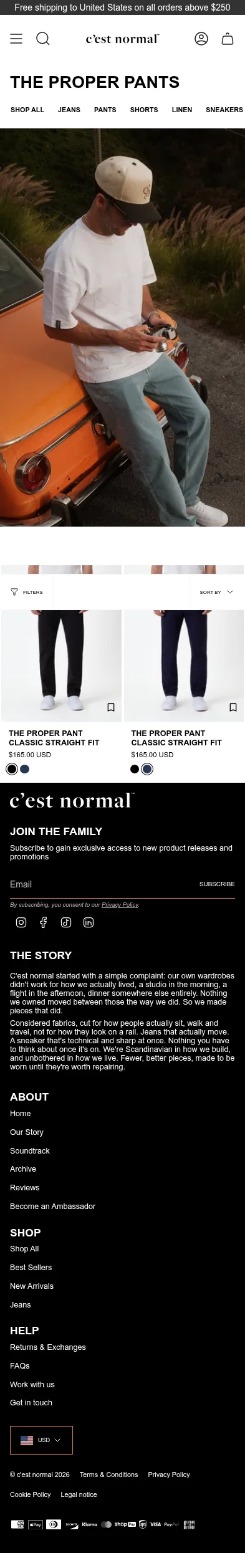 cestnormal.com/collections/the-proper-pants on mobile