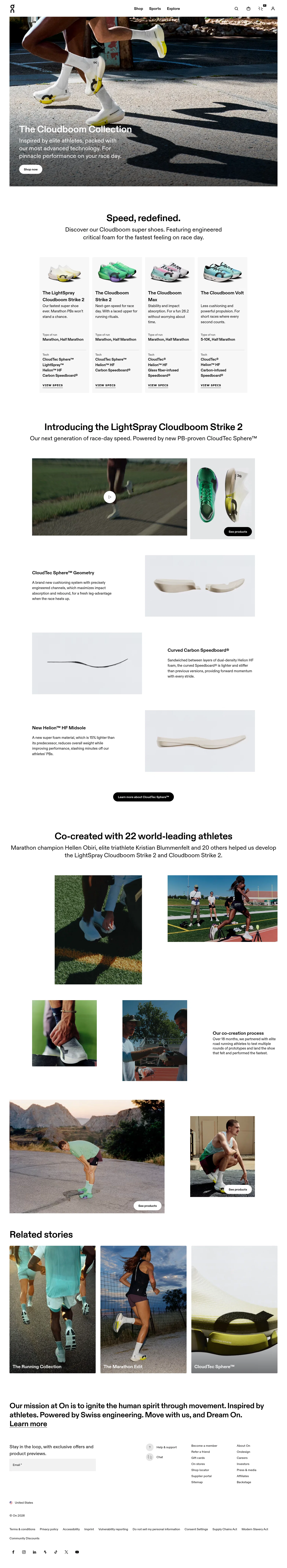 On landing page