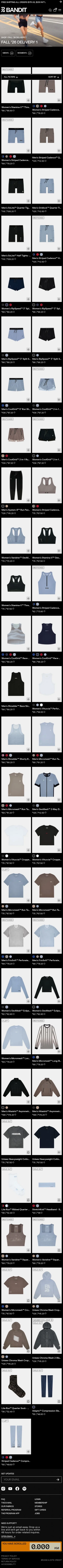 banditrunning.com/collections/fall-2026-delivery-1 on mobile