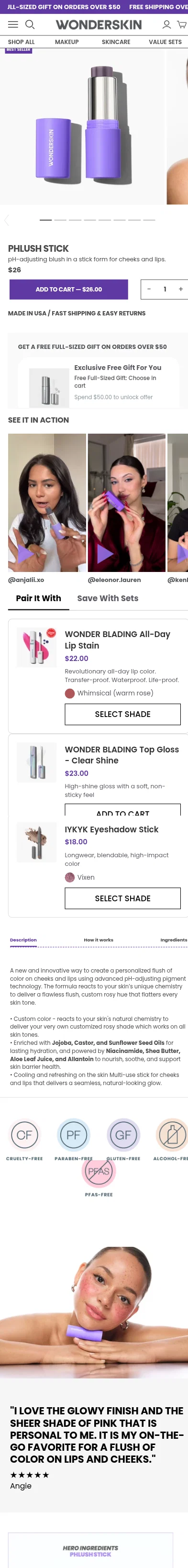 wonderskin.com/products/phlush-stick on mobile