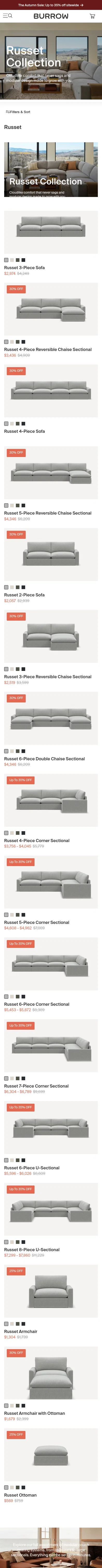 burrow.com/collections/russet-collection on mobile