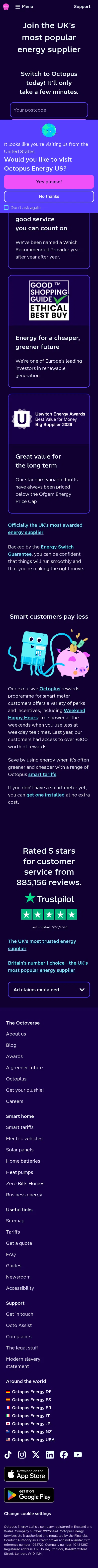 octopus.energy/save-with-octopus on mobile, full screenshot