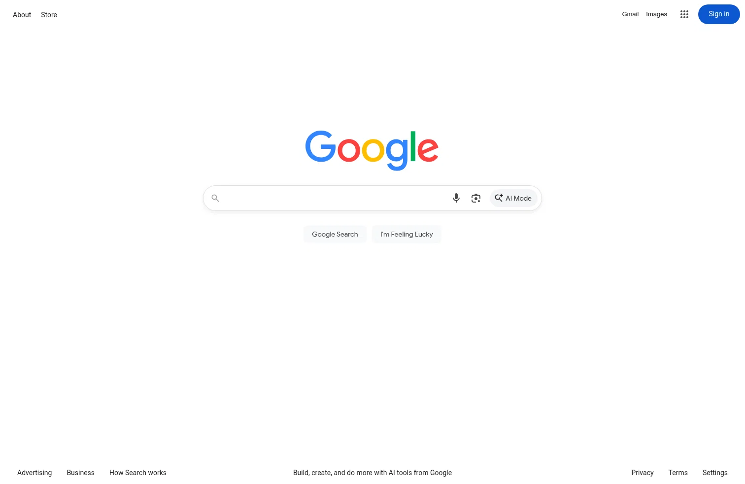 google.com/search on desktop
