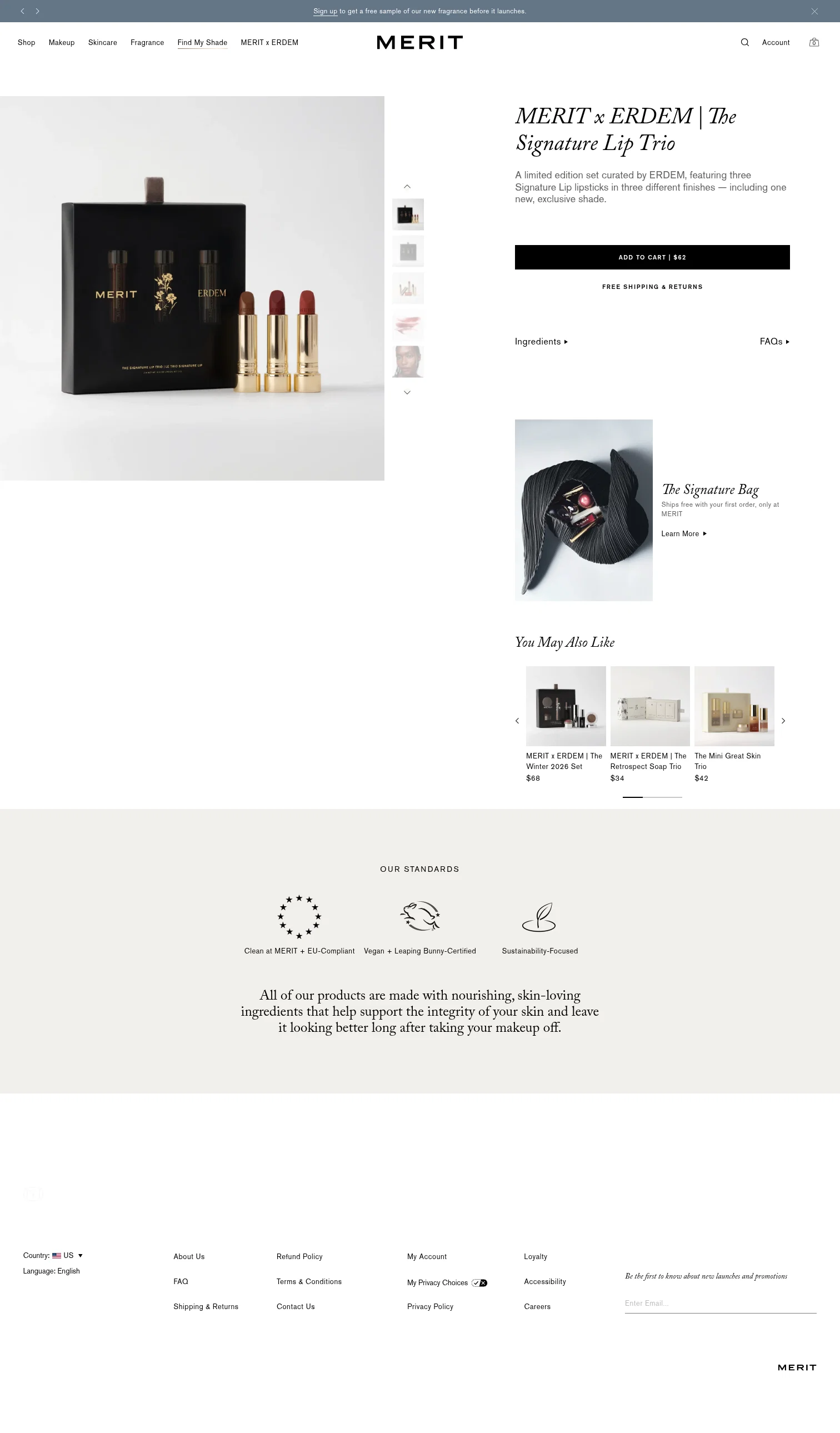 meritbeauty.com/products/the-signature-lip-trio on desktop