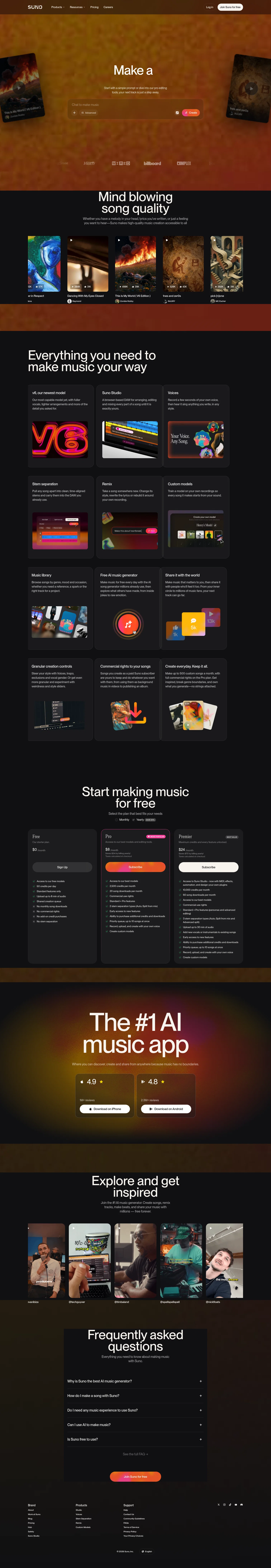 suno.com/home on desktop