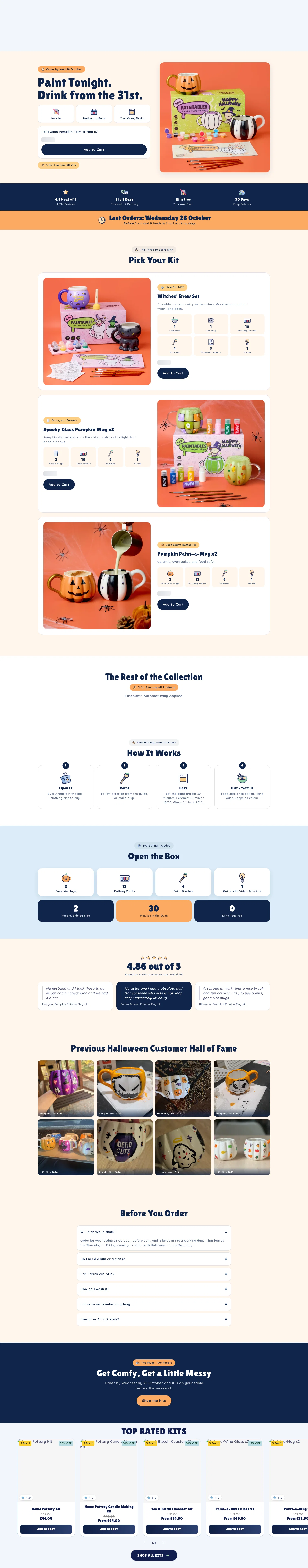 Pott'd landing page
