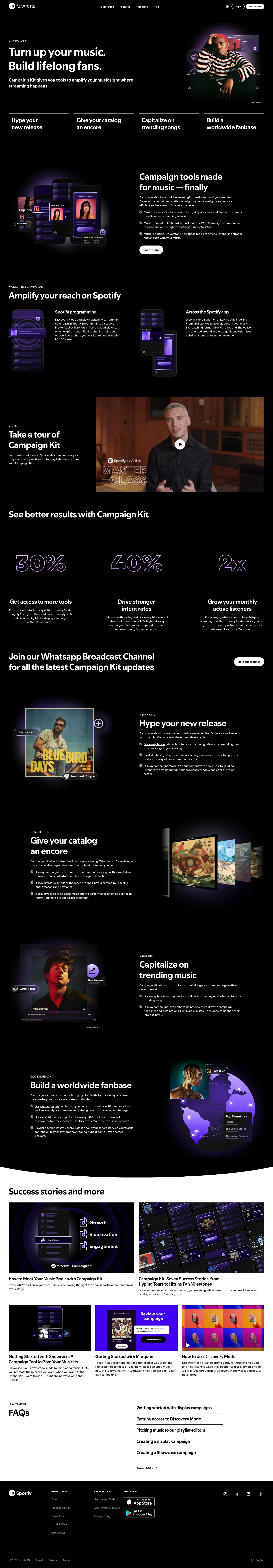 artists.spotify.com/campaign-kit on desktop