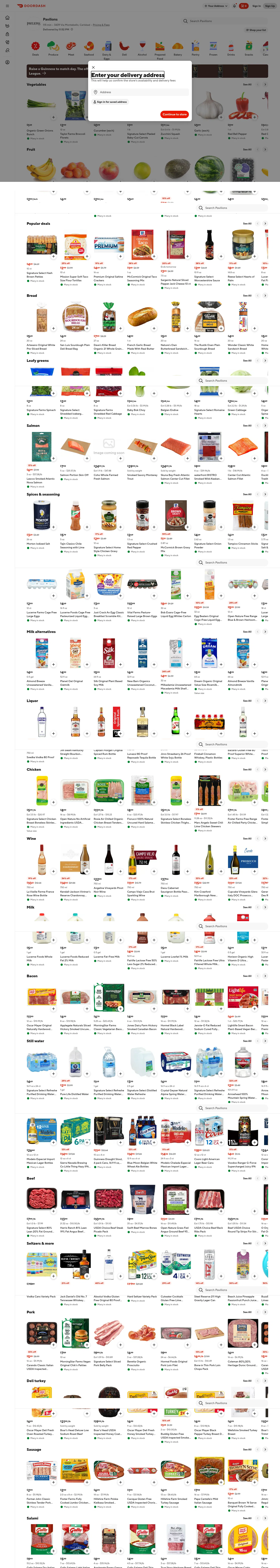 doordash.com/business/802305 on desktop, full screenshot