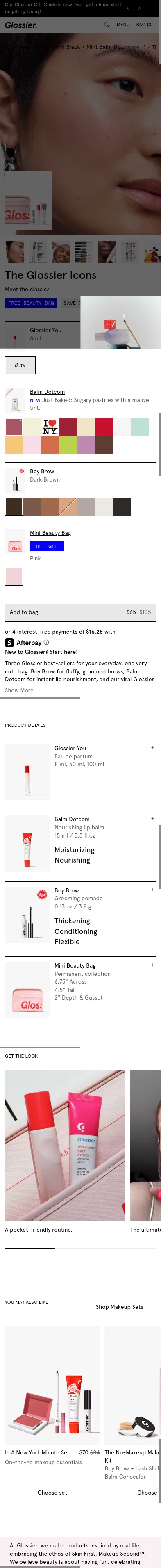 glossier.com/products/the-glossier-icons on mobile