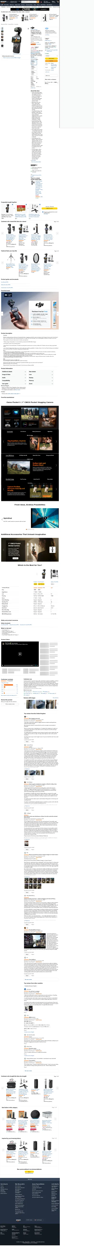 amazon.co.uk/DJI-Stabilization-Rotatable-Touchscreen-Photography/dp/B0CG19QXWD on mobile, full screenshot