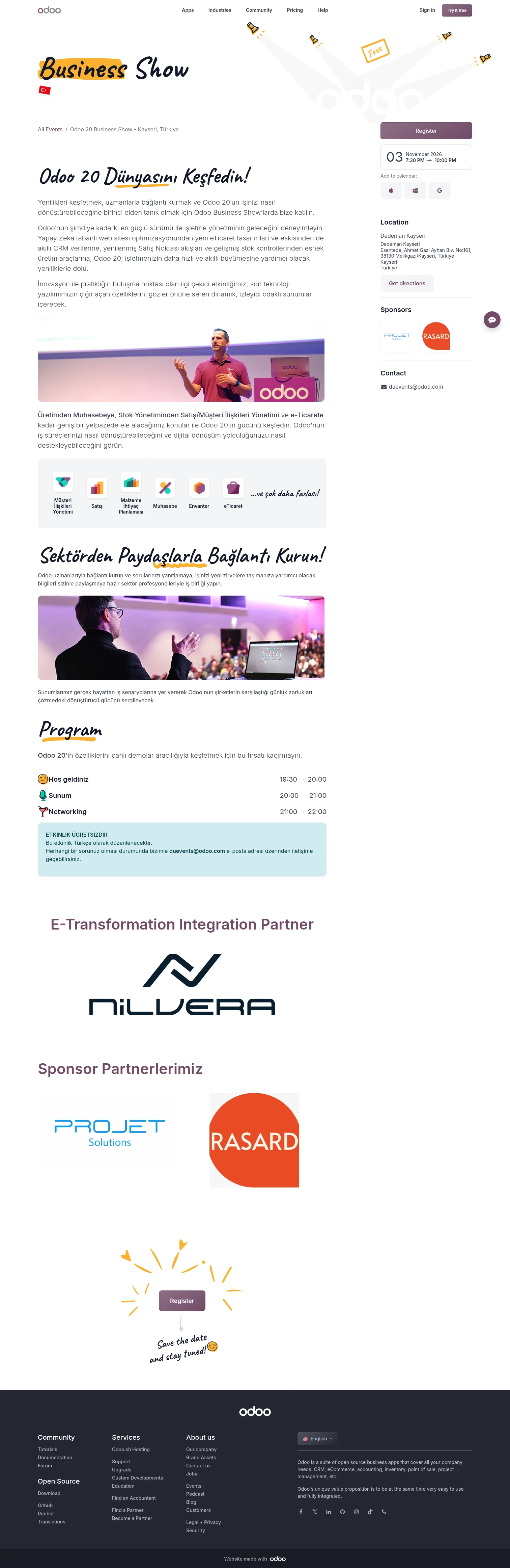 odoo.com/event/odoo-20-business-show-kayseri-turkiye-11865/register on desktop