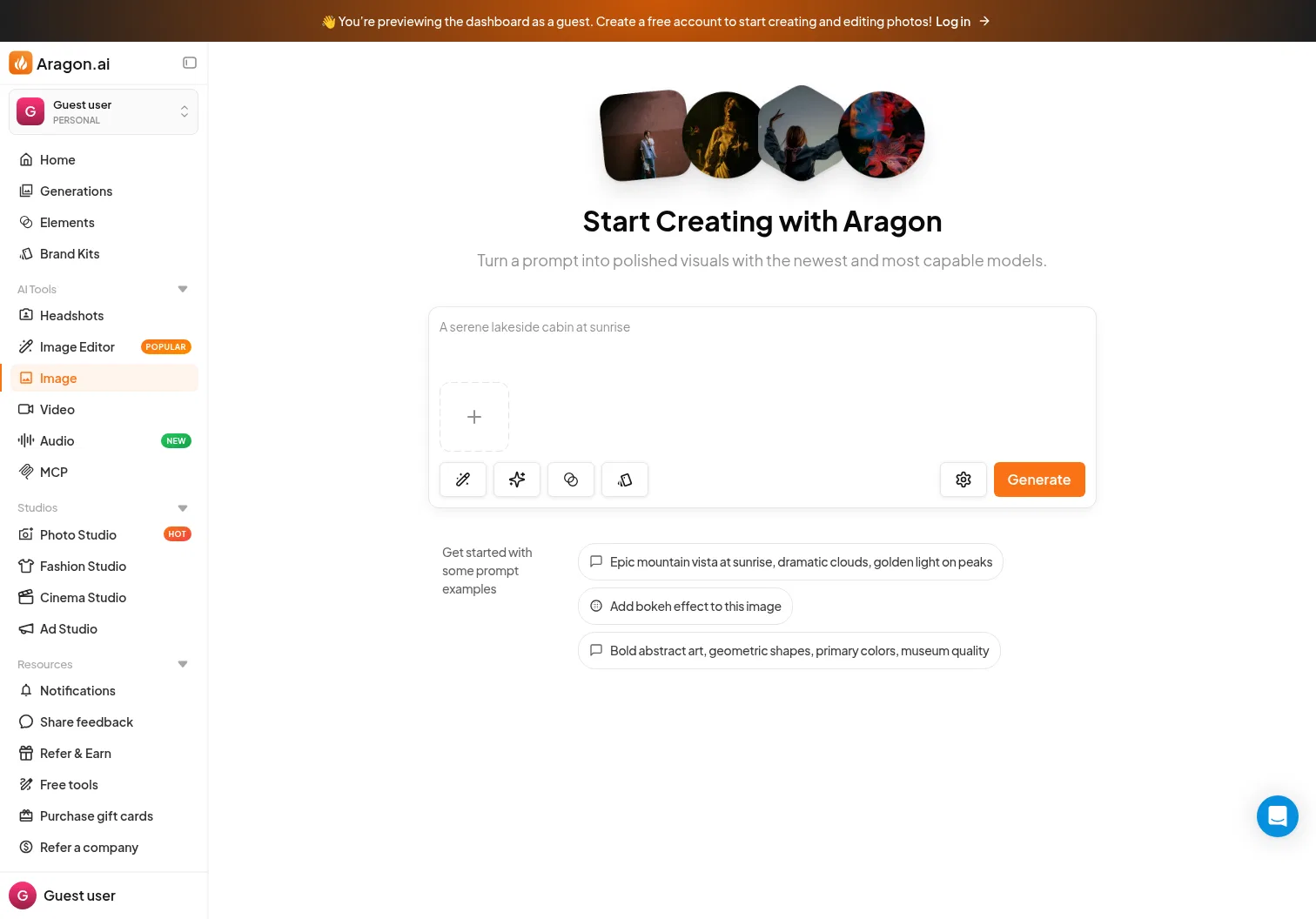 dashboard.aragon.ai/chat on desktop, full screenshot