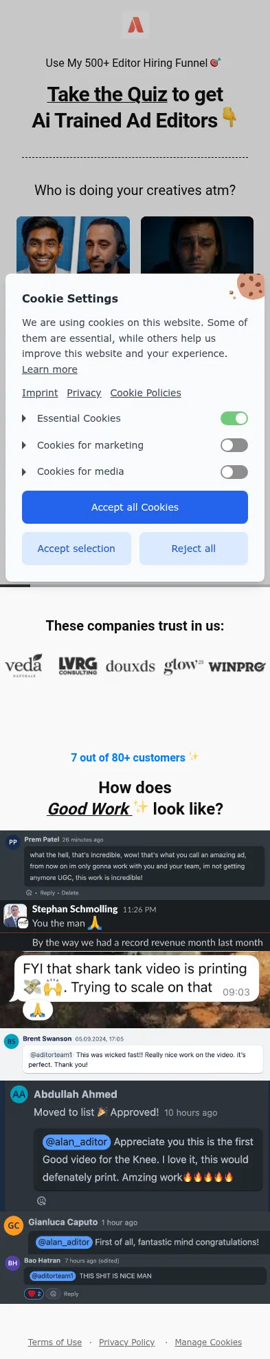 perspectivefunnel.co/6856dba84da6b5003b65b73d/6856dbe4966570003bc664a9 on mobile, full screenshot