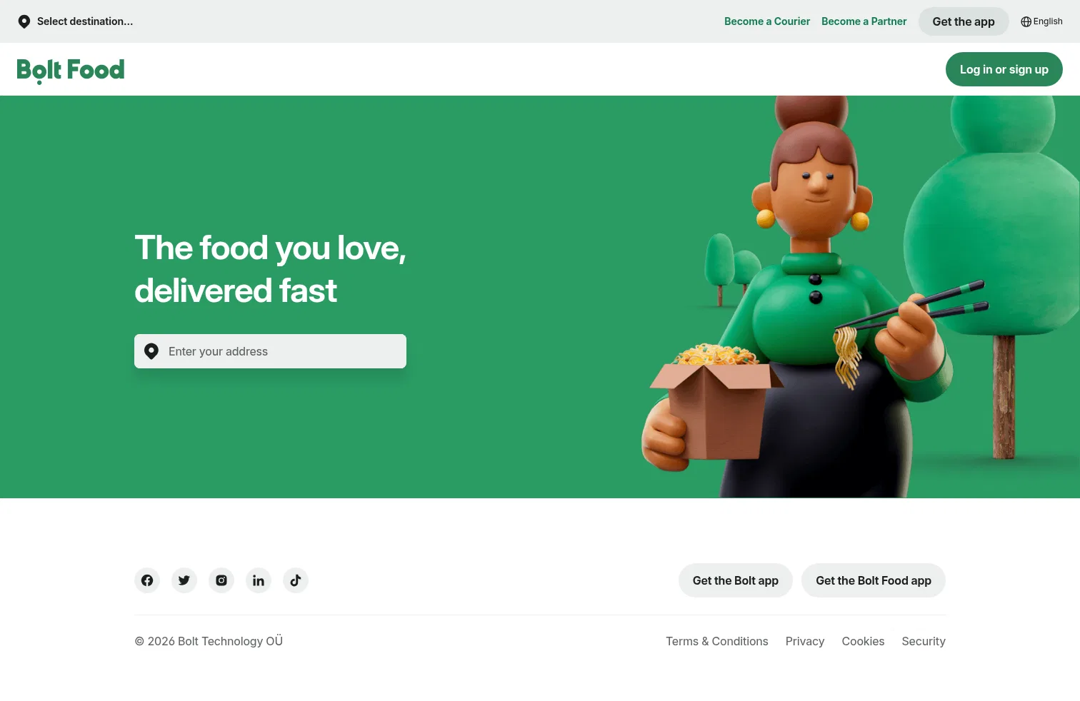 food.bolt.eu on desktop, full screenshot