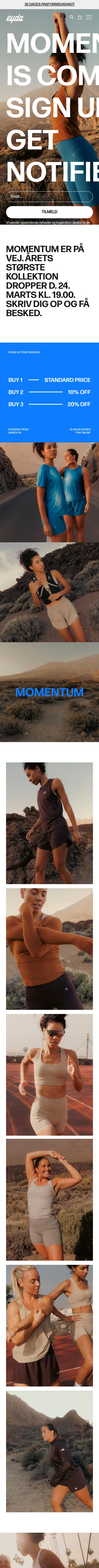 eyda.dk/pages/summer-collection-coming-soon on mobile