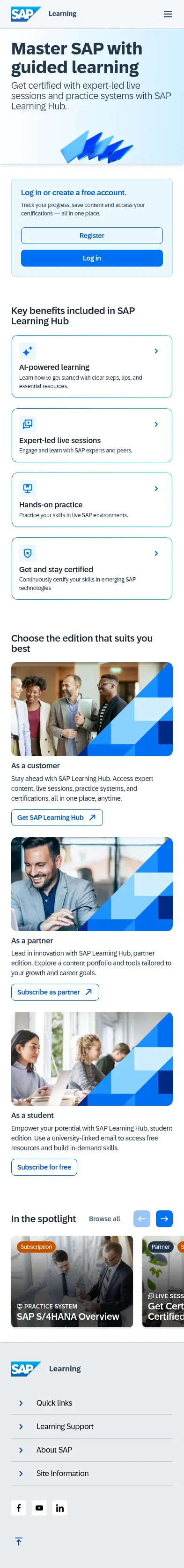 learning.sap.com/learninghub-subscriptions on mobile