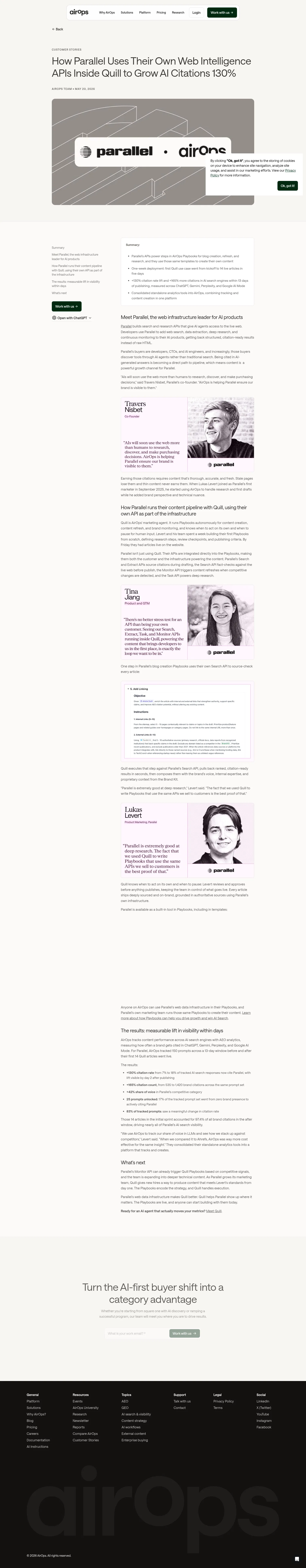 airops.com/blog/parallel-customer-story on desktop, full screenshot