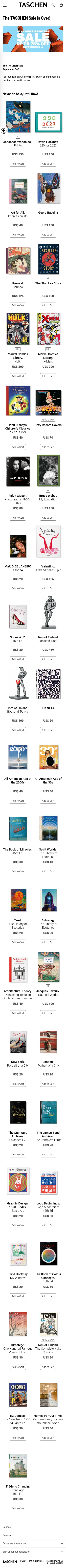 taschen.com/en/collection/first-time-on-sale on mobile, full screenshot