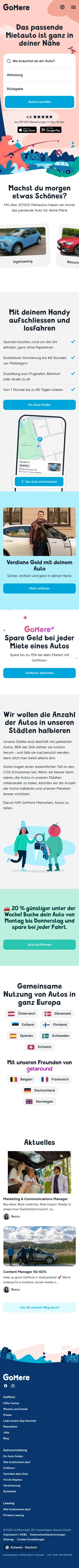 gomore.ch on mobile, full screenshot