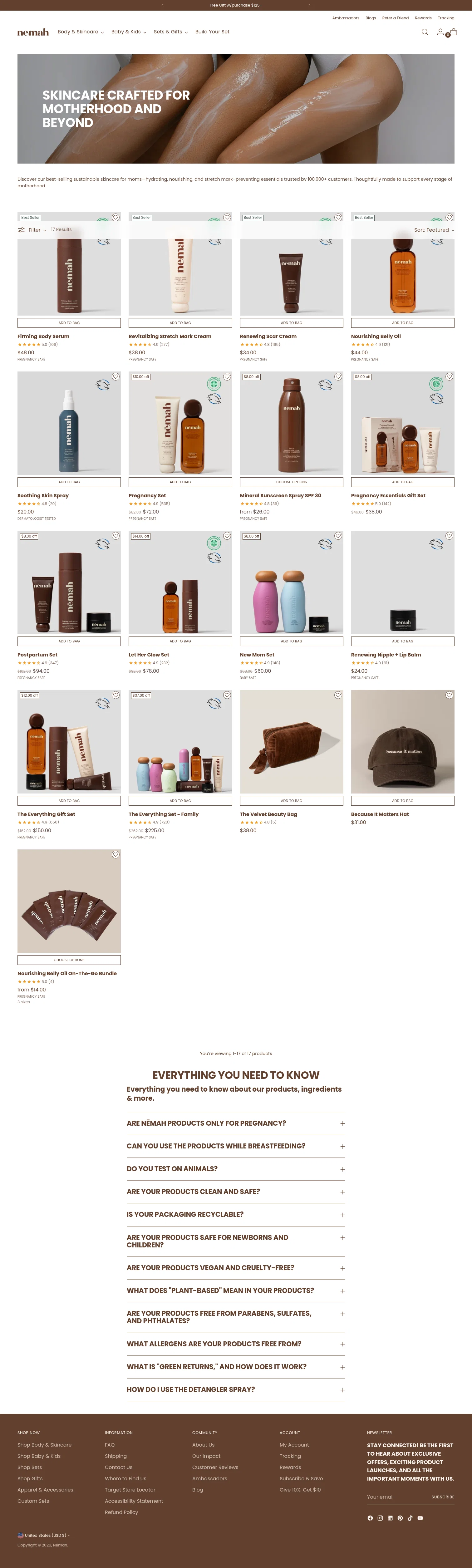 Nēmah landing page