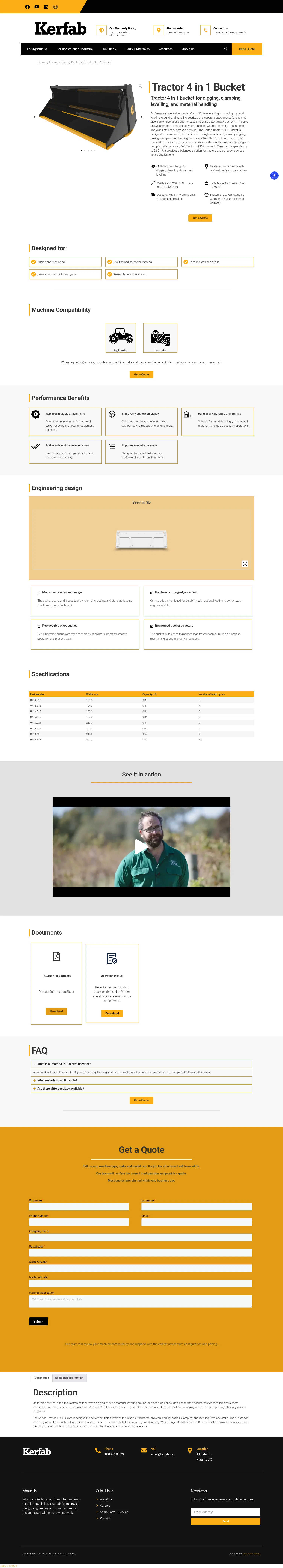 Kerfab landing page