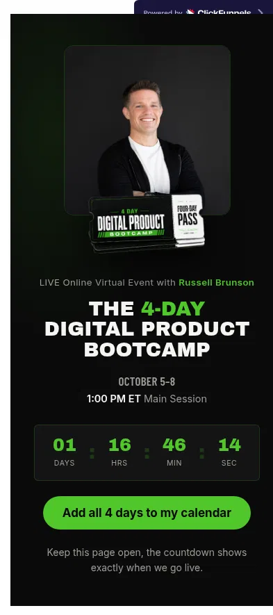 aisidehustlesummit.com/shs-bonus-4-day-bootcamp on mobile, full screenshot