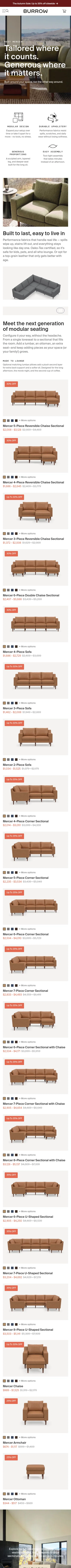 burrow.com/mercer on mobile
