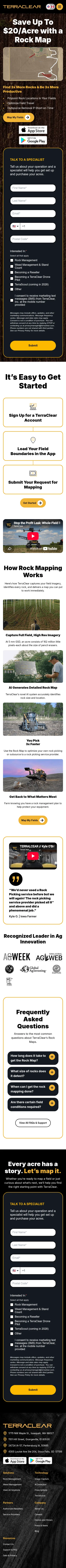 terraclear.com/rock_map on mobile, full screenshot