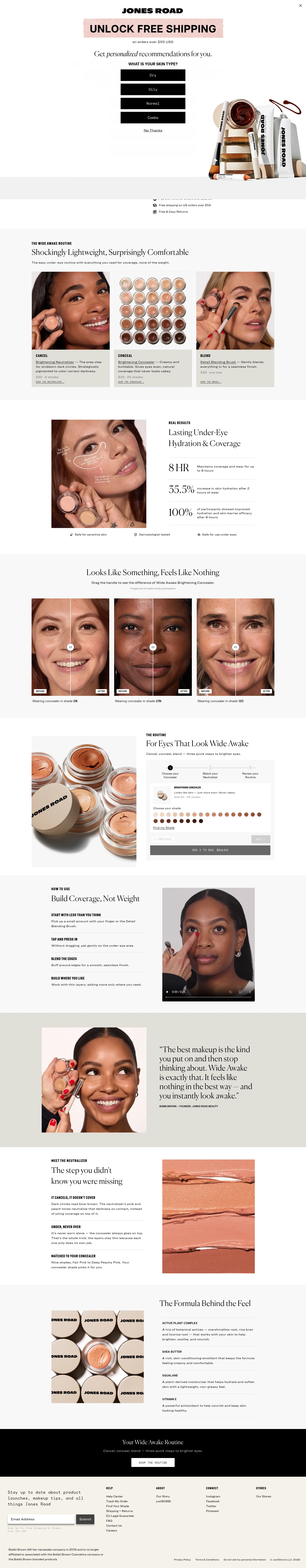 jonesroadbeauty.com/pages/the-wide-awake-routine on desktop