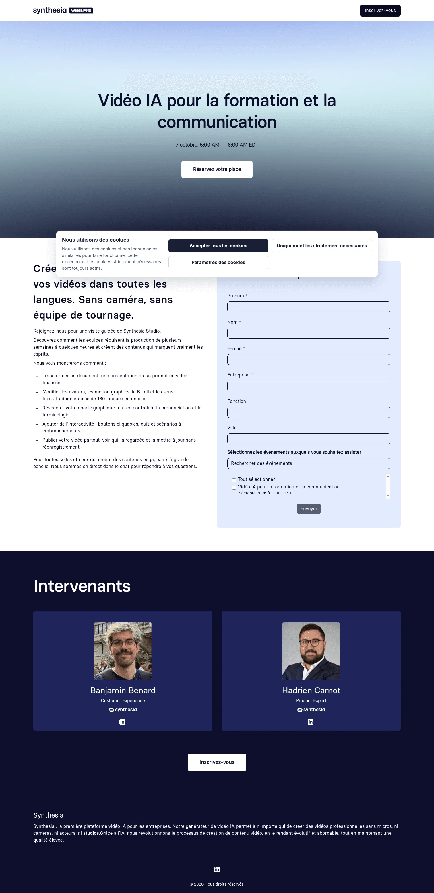 webinars.synthesia.io/video-ia-visite-guidee on desktop