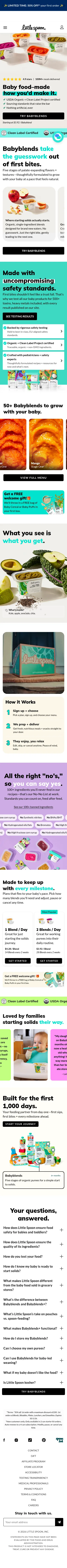 littlespoon.com/try-babyblends on mobile, full screenshot
