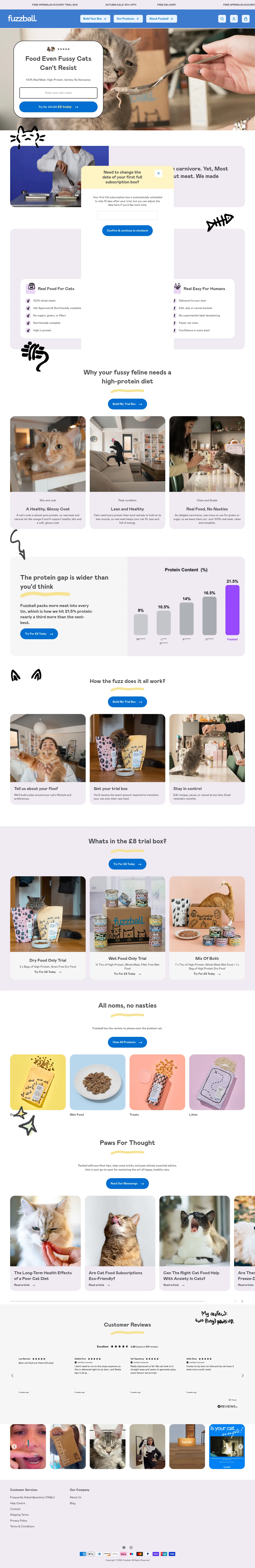 fuzzball.club/pages/fussy-cats-meta on desktop, full screenshot