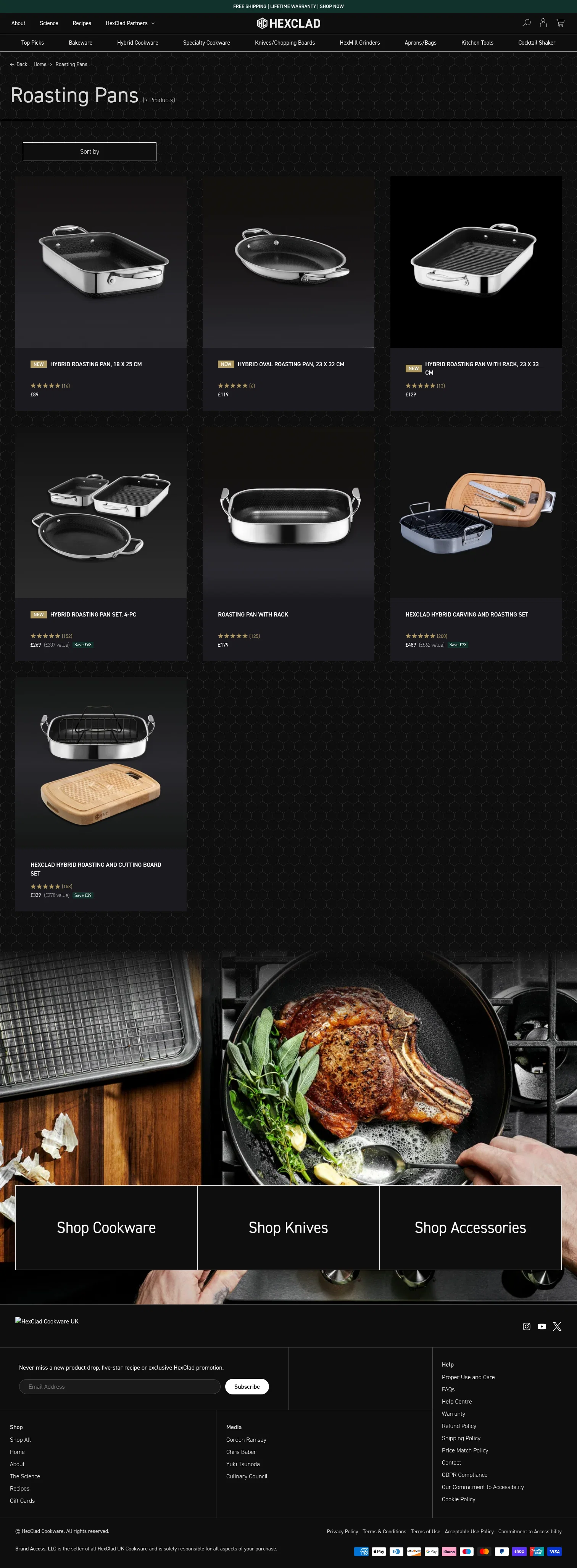 hexclad.co.uk/collections/roasting-pans on desktop