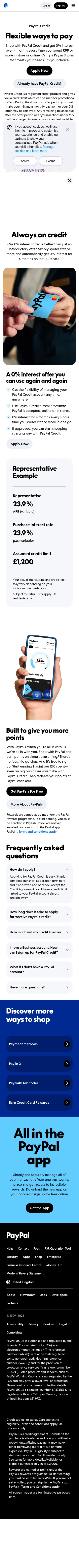 paypal.com/uk/digital-wallet/ways-to-pay/credit-services on mobile